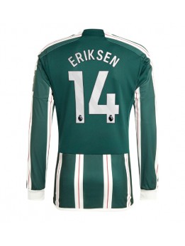 Manchester United Christian Eriksen #14 Replika Borta Kläder 2023-24 Långärmad
